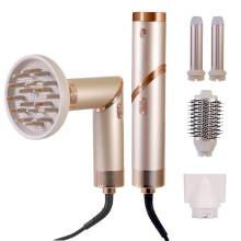 5-in-1 Warmluftbürste & Haartrockner (110.000 U/min) – Automatischer Lockenwickler Set