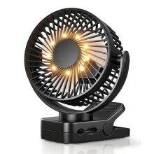 USB-Tischventilator 12000mAh – Magnetischer Akku-Ventilator mit Clip, Timer & LED-Licht