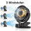 USB-Tischventilator 12000mAh – Magnetischer Akku-Ventilator mit Clip, Timer & LED-Licht 3