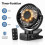 USB-Tischventilator 12000mAh – Magnetischer Akku-Ventilator mit Clip, Timer & LED-Licht 4