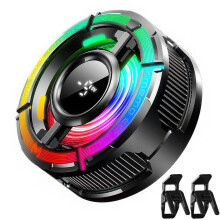 Magnetisk halvleder mobiltelefonkjøler med RGB LED – Stille spillkjøler med skjerm