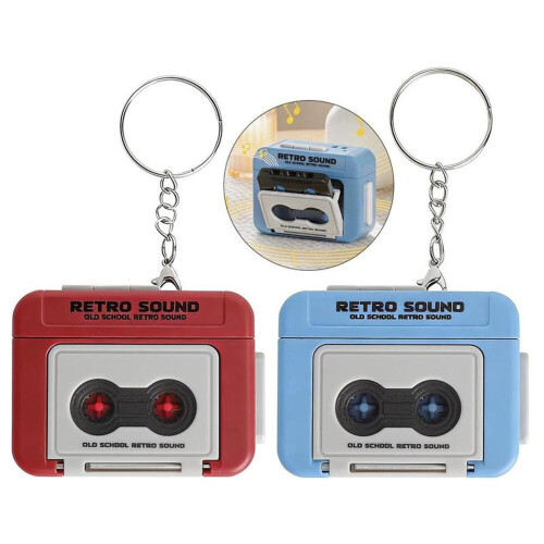 Μίνι Κασετόφωνο Μπρελόκ Σετ 2 Τεμαχίων – Retro Cassette Player Audio