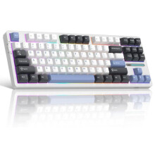 Tri-Mode mekanisk spilltastatur med 87 taster – RGB hot-swap-tastatur (8000 mAh)