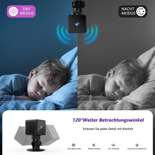 1080P WiFi mini-binnencamera met bewegingsdetector en live app 1
