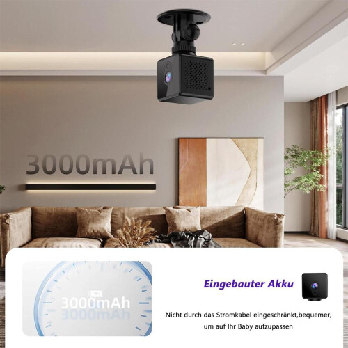 1080P WiFi mini-binnencamera met bewegingsdetector en live app 2
