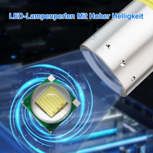 2-pack diving flashlight 1000 LM T6 LED – Waterproof underwater flashlight 2