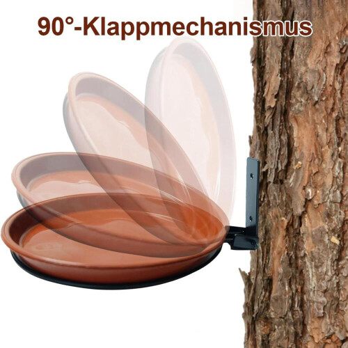 Set di 2 vaschette e mangiatoie sospese per uccelli – Vaschette per uccelli da balcone resistenti al gelo 2