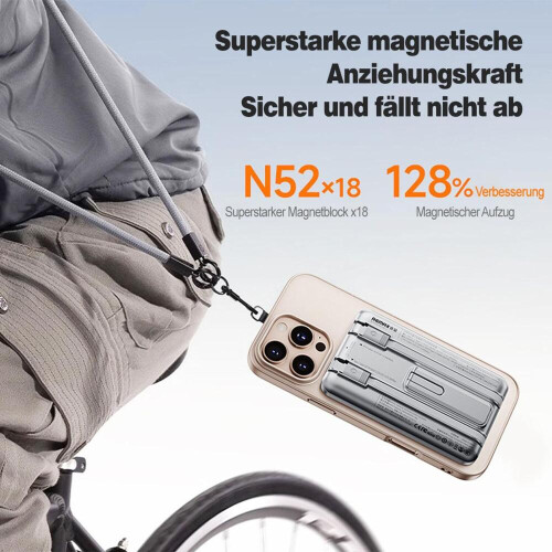 Μαγνητική μπαταρία 10000mAh (15W ασύρματη + 20W PD) – Μπαταρία με βάση 2