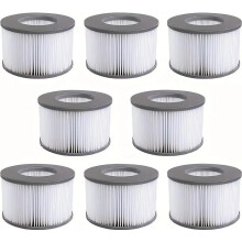 16x kartušové filtry pro vířivky MSpa – náhrada nafukovacího bazénového filtru pro MSpa