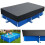Cubierta rectangular para piscina (300x200 cm) – Cubierta antipolvo para piscinas con estructura de madera. 1