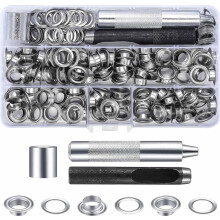 100er Set Ösenzange inkl. 10mm Metall-Ösen – Werkzeug für Stoff, Leder & Planen