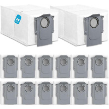 14x Staubbeutel für Roborock S8 MaxV Ultra / Qrevo / Saros 10R Absaugstation Ersatz