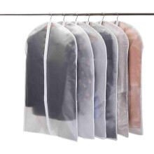6er-Set Transparente Kleidersäcke (60x100cm) – Atmungsaktive Anzugshülle Schutz