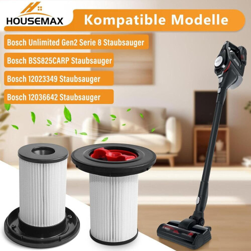 ανταλλακτικά φίλτρα με βούρτσα για Bosch Unlimited Gen2 Series 8 – αντικατάσταση γι 1