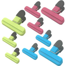 Zestaw 9 dużych plastikowych klipsów do torebek na chipsy – Food Seal Clips