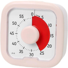Wizualny 60-minutowy timer odliczający czas – cichy timer do szkoły i kuchni
