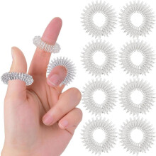 8er-Set Akupressur Massageringe für Finger – Entspannung & Durchblutungsförderung