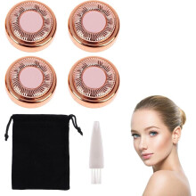 6x Ersatzköpfe für Flawless Gesichtshaarentferner – Ersatzklingen Set mit Bürste