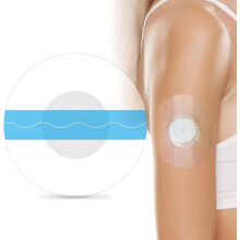 60x vanntette plaster for Freestyle Libre 1, 2 og 3 sensorer – gjennomsiktige