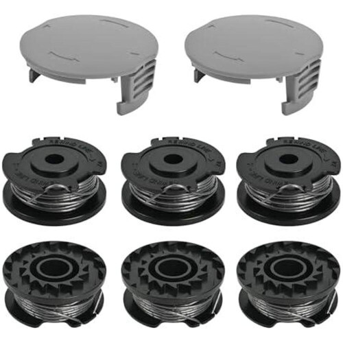Trådspolesett for Bosch EasyGrassCut gresstrimmer – 6 spoler og 2 deksel