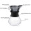 Pour Over Kaffeebereiter 400ml aus Glas – Handkaffeefilter mit Edelstahl Permanentfilter 2