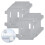 12x vaskbare mikrofiberklude til Ecovacs Winbot W2S / W2S Omni Windows 1