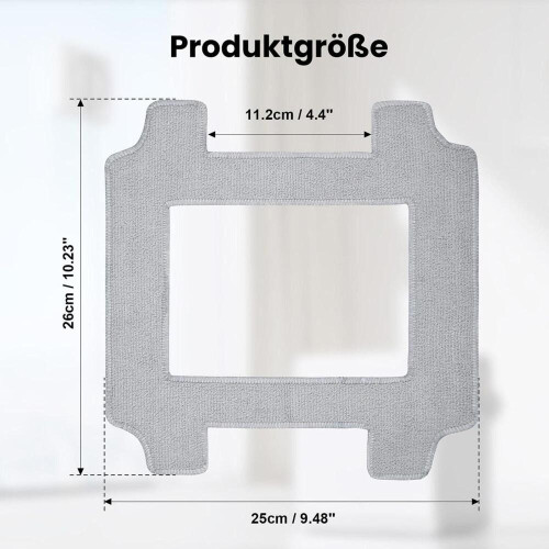 12x vaskbare mikrofiberklude til Ecovacs Winbot W2S / W2S Omni Windows 2