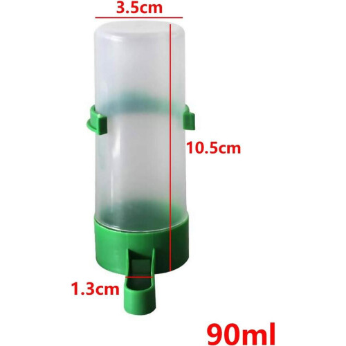 2-Pack Automatic Water & Feeder Dispenser for Birdcages (Hanging) 1