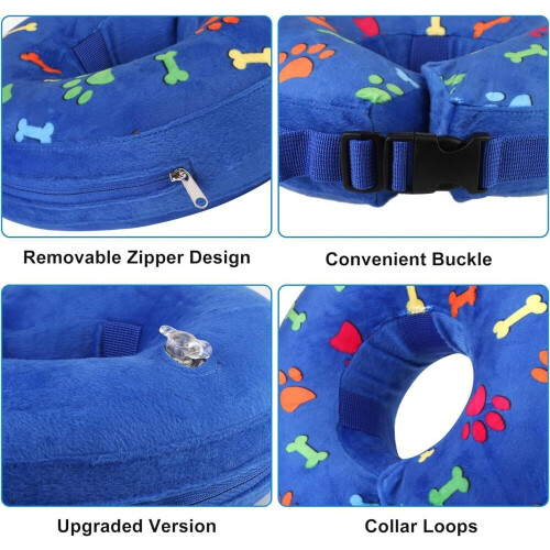 Collarín inflable para perros y gatos – Collar protector ajustable 2