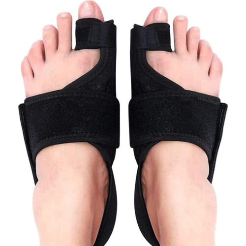 pair of hallux valgus correction splints with 2 angle brackets – non-slip toe separators 1