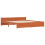 VidaXL vidaXL Bed Frame Wax Brown 205.5 x 185.5 x 51 cm Solid Pine Wood 3