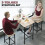Bartafelset met 2 stoelen, naturel hout 6