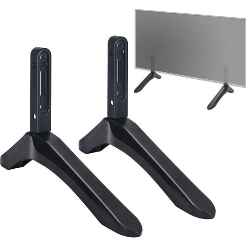 Suporte universal para TV, suporte de mesa para TVs LED LCD de 26 a 100 polegadas com parafusos de fixação no chão.