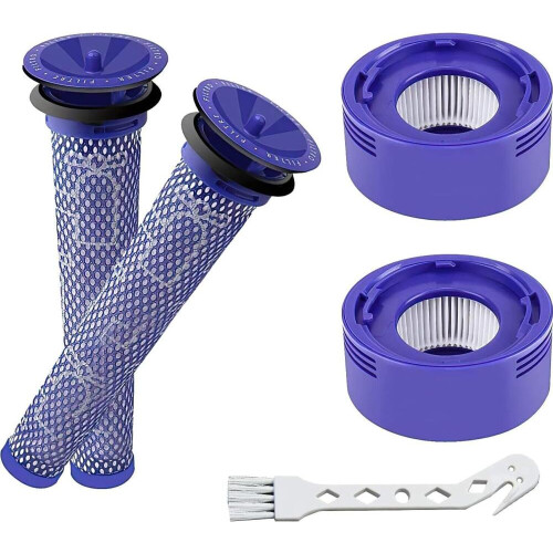 V8 Filter Set für Dyson V7 V8 Absolute Animal Motorhead – 2 HEPA & 2 Vorfilter Set