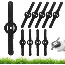 60-delers sett med plastblader (14 cm) – Svarte blader for plentrimmere