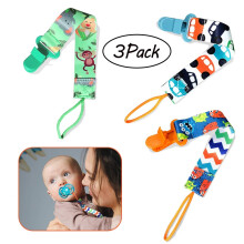 Chok3Pack smokkeklemmer - kompatibel med alle smokker og biteleker, stilig holder for babygutter og -jenter - gavesett