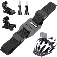 Držiak na popruh na prilbu s vetraným otvorom, nastaviteľný držiak na popruh na cyklistickú prilbu, kompatibilný s Insta360One X2X R, GoPro