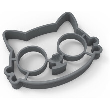 Moule à œufs en silicone FUNNY SIDE UP, Chat, petit -