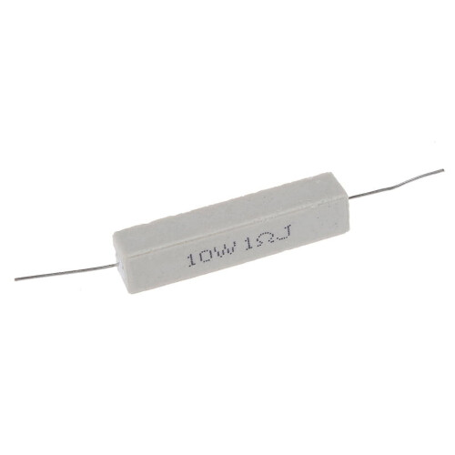 Rezistor ceramic de ciment bobinat, 10 buc., 1 ohm, 5%, 10 W