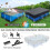Cubierta rectangular para piscina (300x200 cm) – Cubierta antipolvo para piscinas con estructura de madera. 3