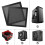 140mm Dust Filter for Computer Cooler Fan, [4Pack] Magnetic Frame PC Fan Dust Mesh PC Cooler Filter Dustproof PVC 4