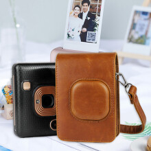 Úložné puzdro SUSUchens, odolné proti opotrebovaniu a prachu, s ramenným popruhom pre Fujifilm-Insta Mini Liplay, biele