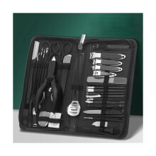 Set de manicura y pedicura de 40 piezas en 1 (negro), kit de cuidado de uñas para hombres y mujeres, kit de manicura y pedicura para el cuidado de
