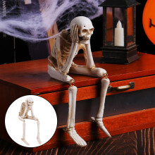 XIUH Halloween Nagy Akció! 3 db-os See Speak Hear No Evil Halloween Szobor Készlet Gyűjthető Figurák Realisztikus Dekorációk Otthonra és