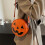 Τσάντα χιαστί Blukids Novelty Pumpkin, τσάντα χιαστί για το Halloween, αστείο τσαντάκι μακιγιάζ, 4