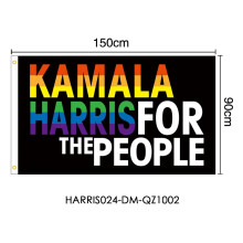 HARRIS Amerikansk kampanjeflagg Valg Amazon2024Flagg 9x1,5 m Kobberspenne 35x90 cm Grenseflagg
