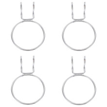 Lot de 4 anneaux pour panneau perforé, crochets en fer pour panneau perforé, crochets pour bacs de rangement, cintre pour articles de maison et de