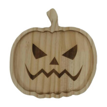Halloween pompoen charcuterieplank - Leuke houten kaasplank, barbecue grill design, serveerschaal