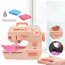 Set macchina da cucire elettrica per bambini, compatibile con giocattoli di simulazione domestica, puzzle interattivo genitore-figlio, in offerta