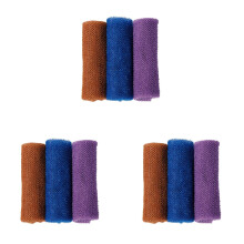 Paquete de 3 toallas de baño y paños de esponja de red africana - Estropajos exfoliantes para espalda y cuerpo con 2 aplicadores de loción